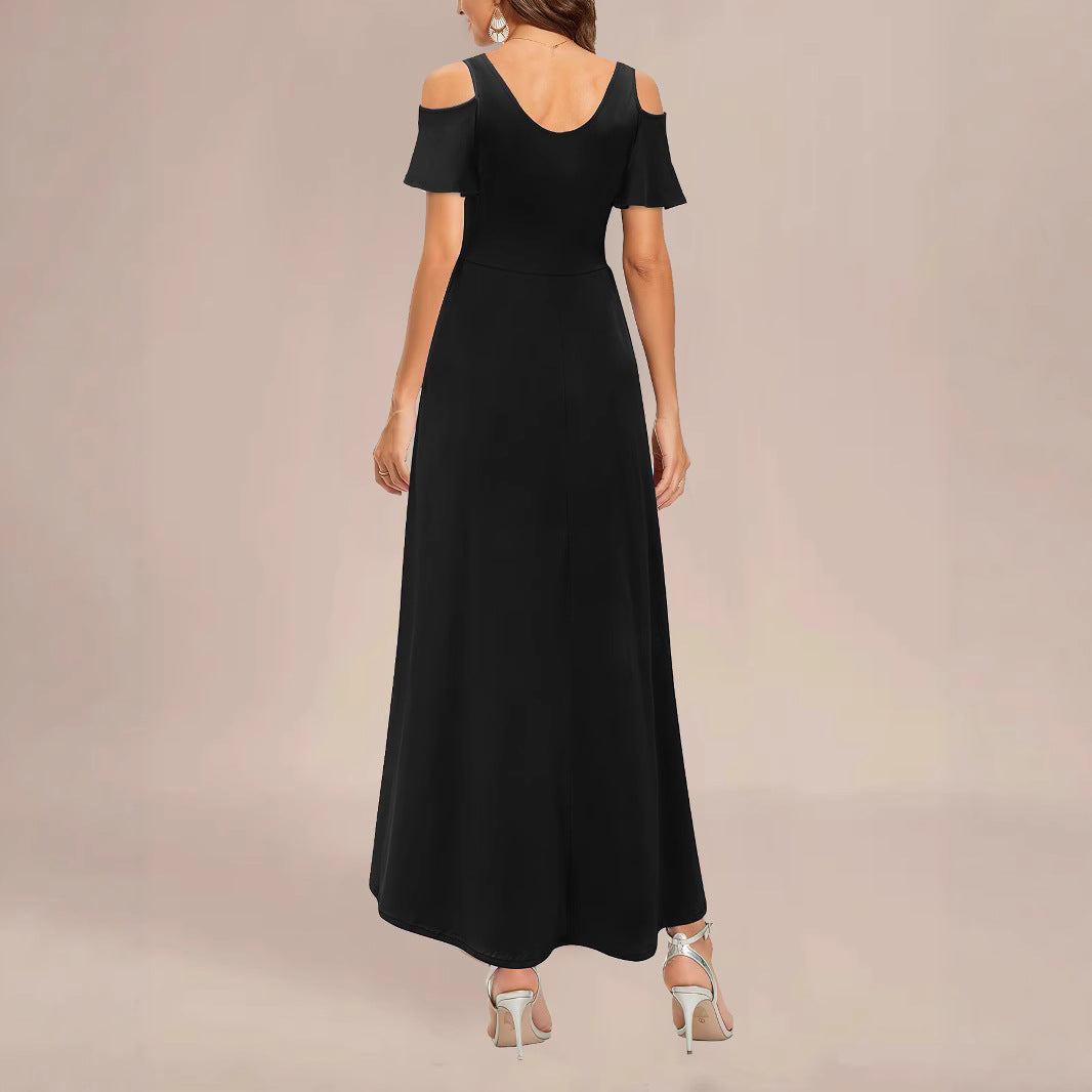 Dame Maxi-Kjole med elegante Cut-Out-ærmer Stilla
