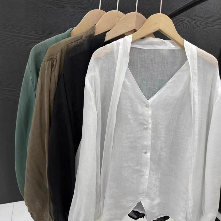 Femme Let Button-Down Lagdelt Bluse Stilla