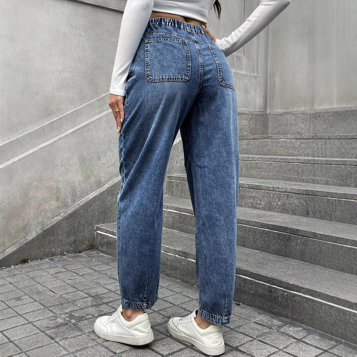 Dame brede jeans med casual snit og elegante folder Stilla
