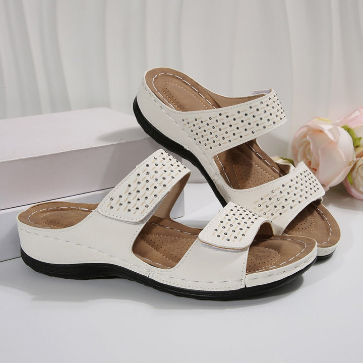 Dame Stilfulde Soft Cushion Slide Sandaler Stilla