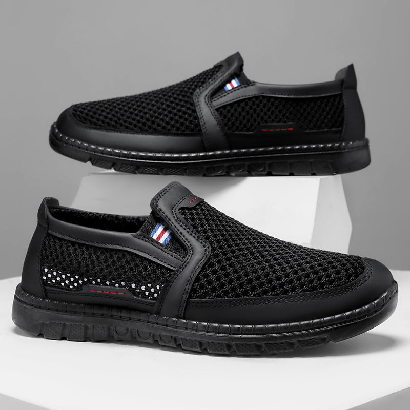 Herrer Åndbare Slip-On Løbesko med fleksibelt Mesh-Overmateriale og skridsikker Sål Stilla