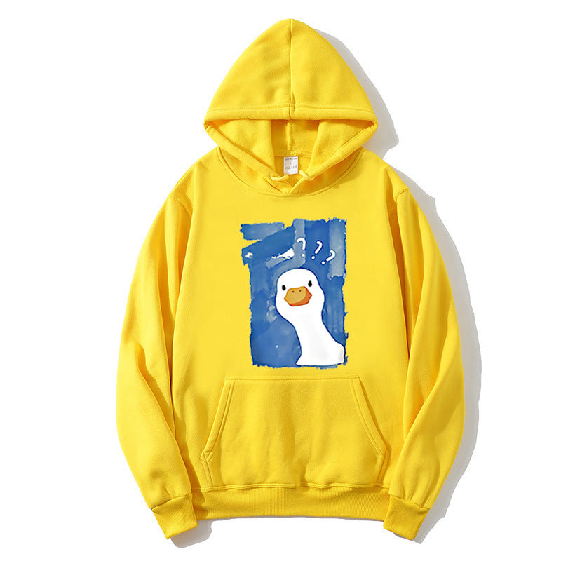 Kvinders hoodie med legende andemotiv Skovae 1772613013