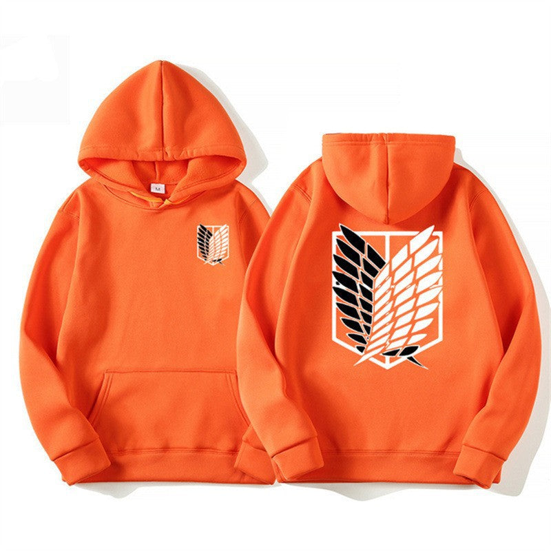 Dame hoodie med moderne anime design og praktisk kengurulomme Skovae