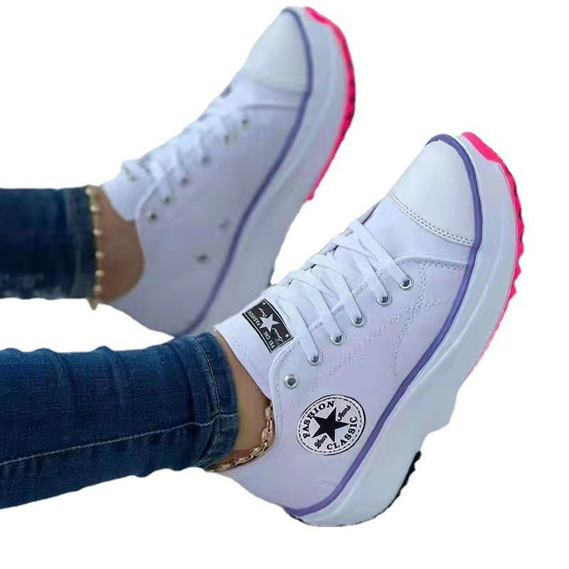 Dame sneakers med lysende såler og moderigtigt design Stilla