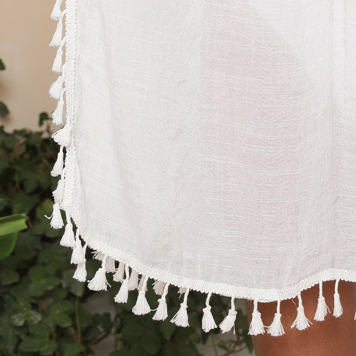 Femme Chic Hæklet Strand-Poncho Stilla