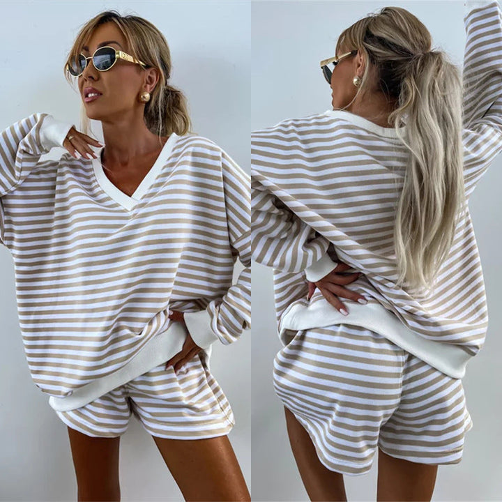 Stilla | Casual Loose Top Sports Shorts Sæt