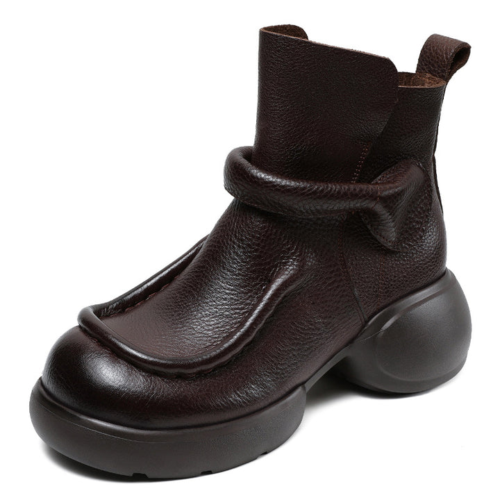 Dame High-Top Chunky Støvler med Vikledesign Stilla