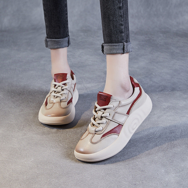 Femme Stilfulde Casual Snøresneakers Stilla