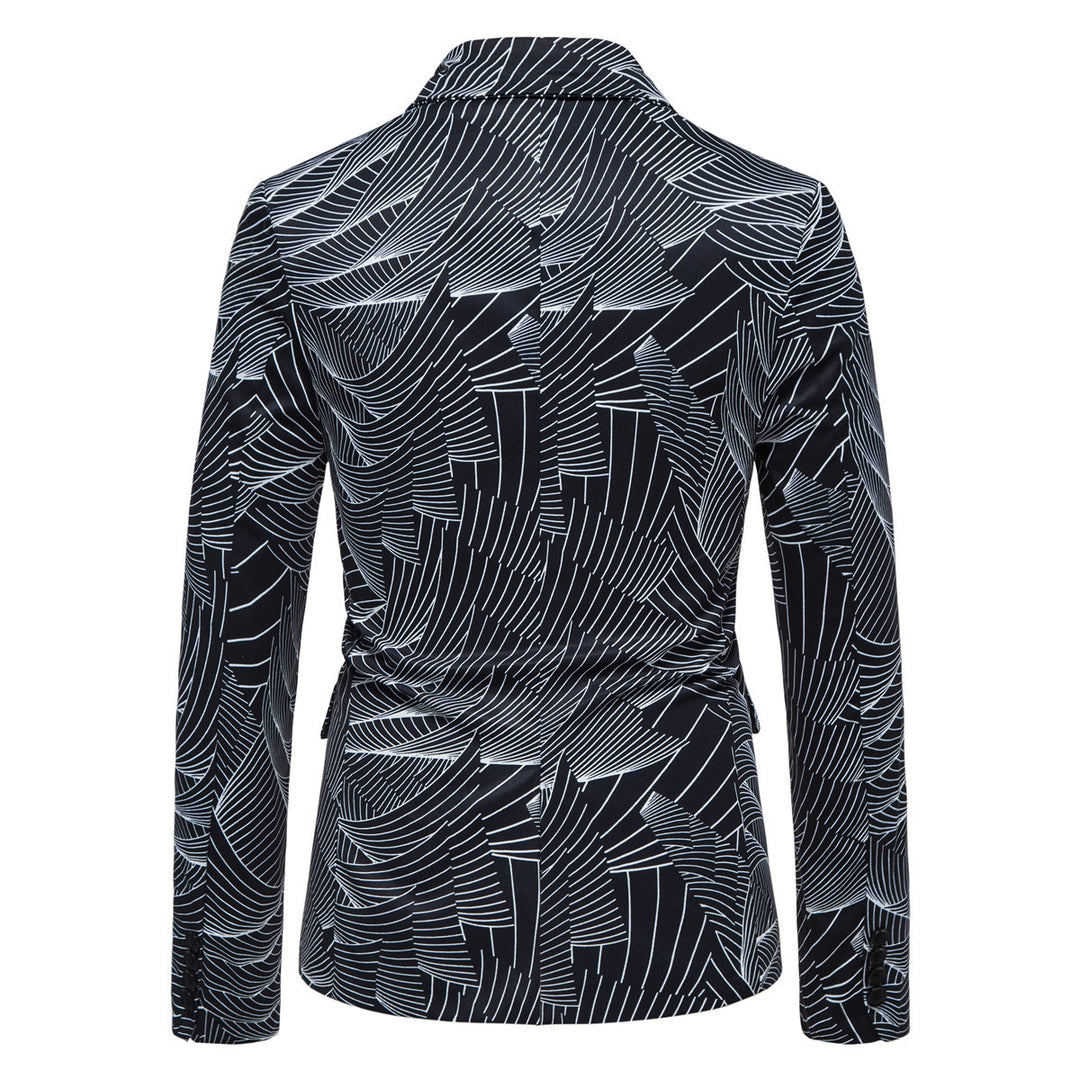 Herrer Stilfuld Tropisk Tryk Blazer Stilla