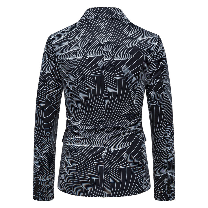 Herrer Stilfuld Tropisk Tryk Blazer Stilla