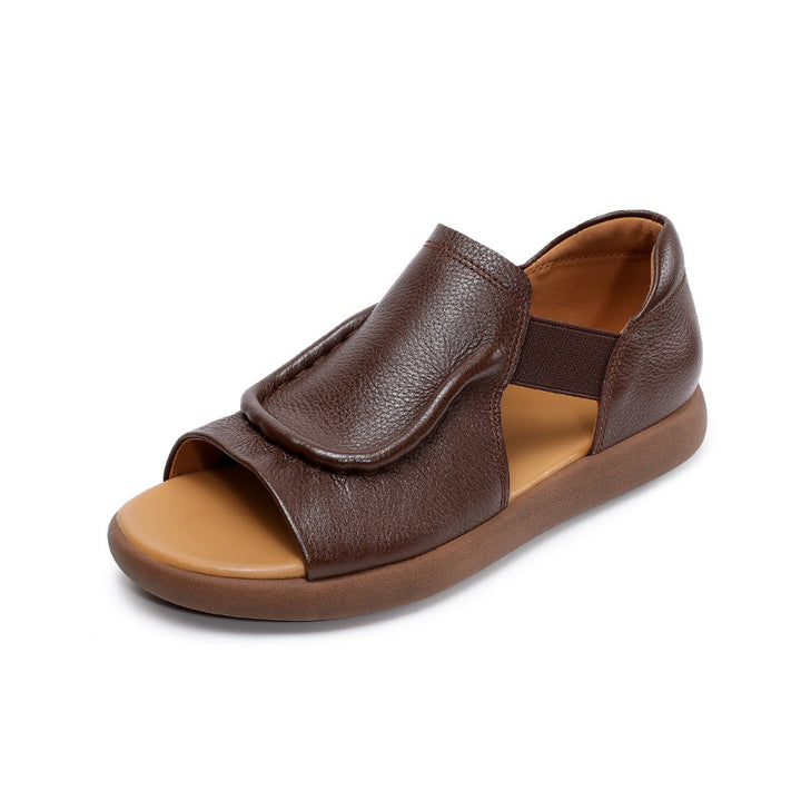 Dame Open-Toe Komfort Sandaler med justerbar rem Stilla