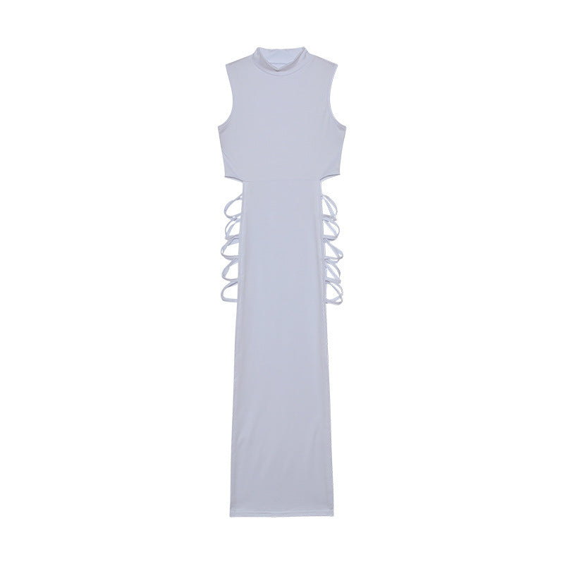 Femme Cut-Out Maxi Kjole med sideløsning Stilla