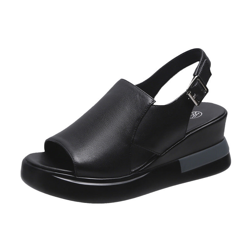 Dame platform-sandaler med justerbar rem og ergonomisk fodbedesign Stilla