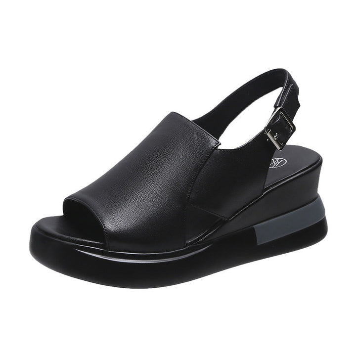 Dame platform-sandaler med justerbar rem og ergonomisk fodbedesign Stilla