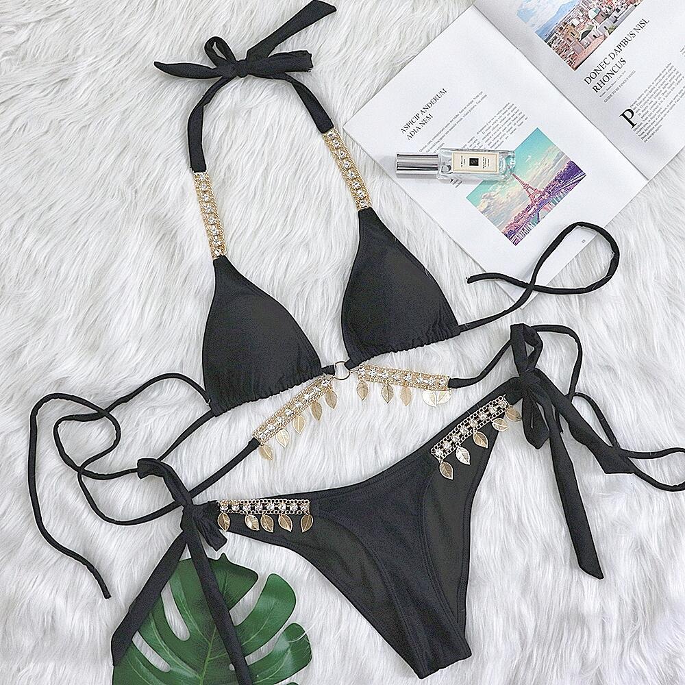 Dame Triangle Bikini Sæt Stilla