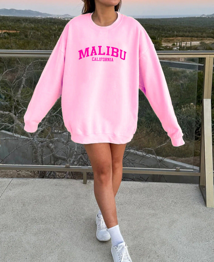Kvinders sweatshirt med afslappet California-logo og blødt materiale Stilla