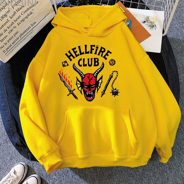 Kvinders hoodie med slående motiv og afslappet pasform Skovae