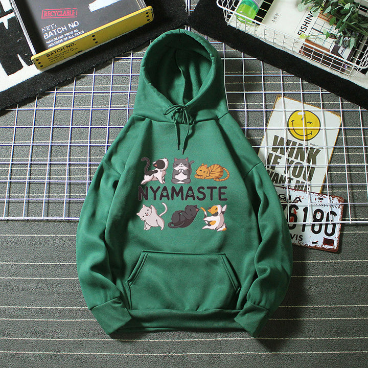 Kvinders hoodie med kreativt dyremotiv Skovae