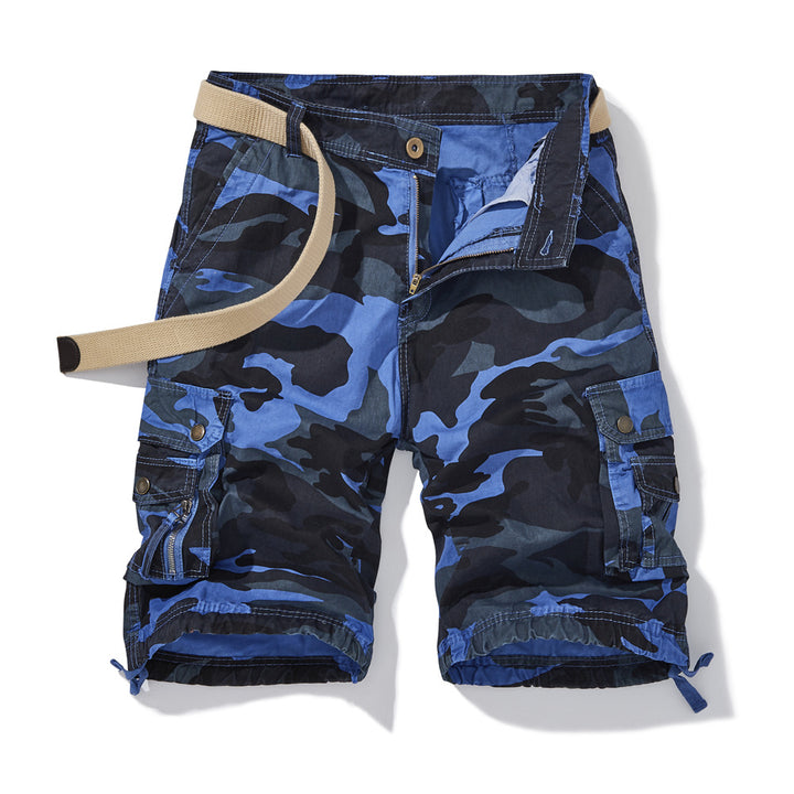 Herren Cargo-Shorts med alsidige lommer og justerbar talje Stilla