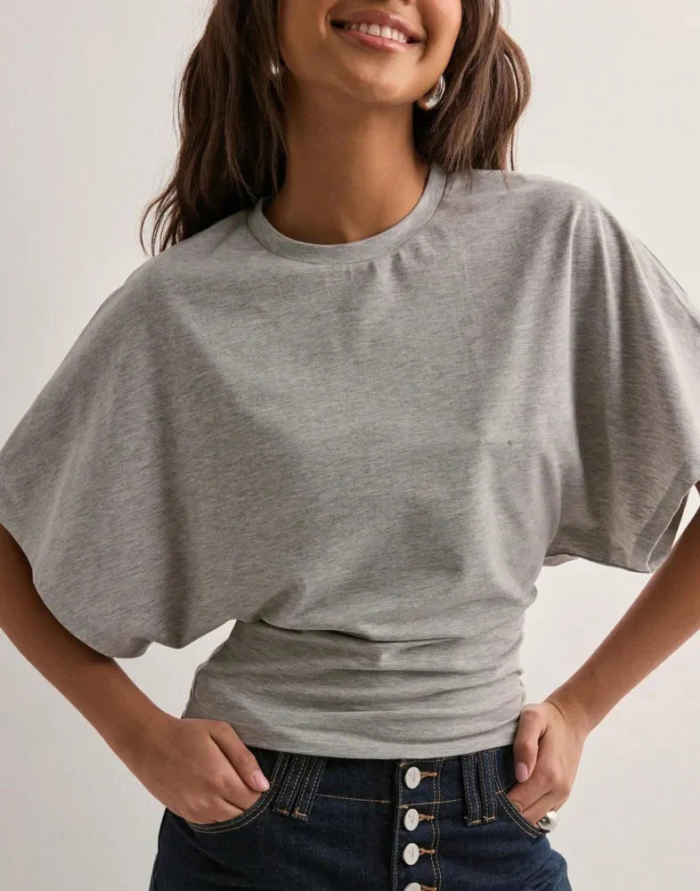 Dame Behagelig Oversized T-shirt med moderne snit Skovae