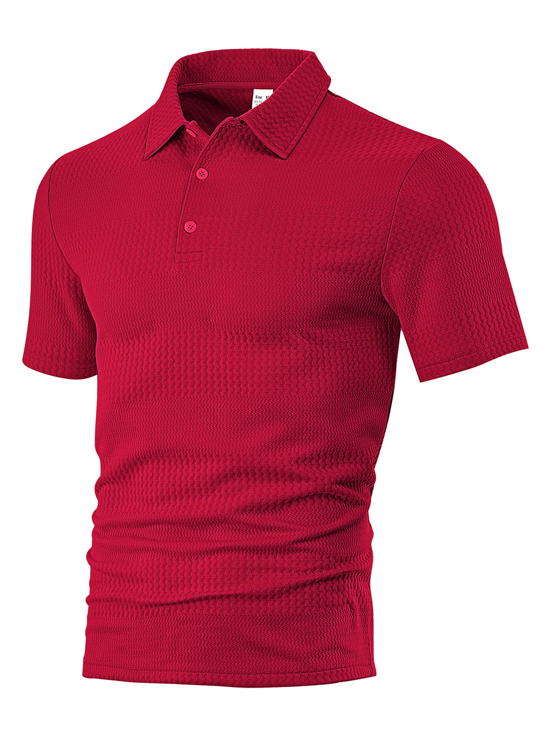 Herre Sporty Polo T-shirt med struktureret design Stilla