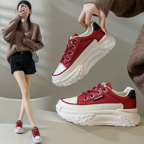 Dame Sporty Sneakers med fashionabel platform Stilla
