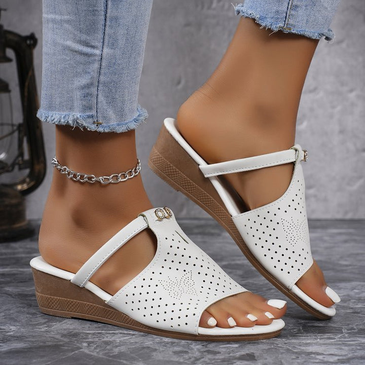 Dame Komfortable Vinkel-Sandaler Stilla