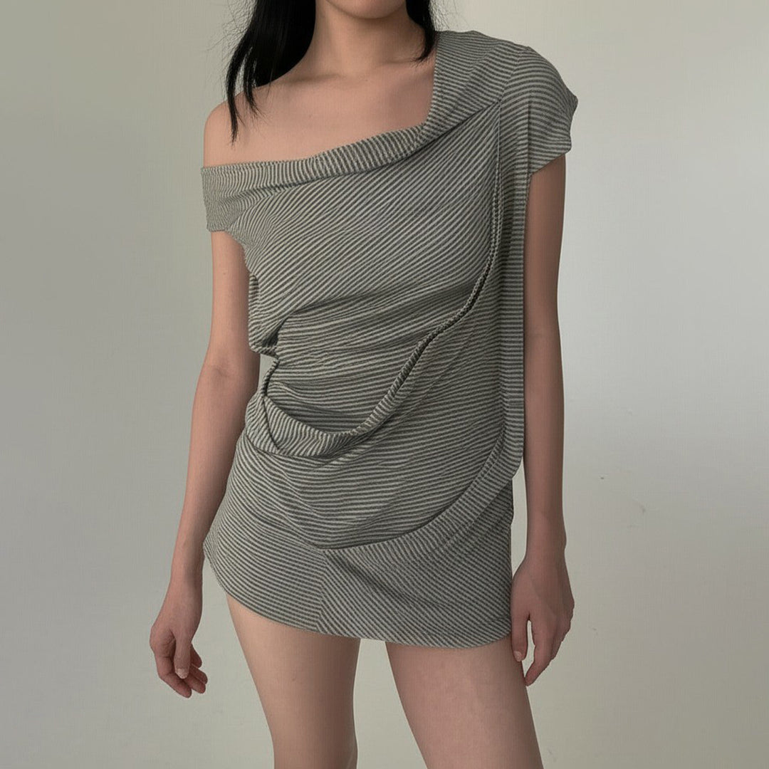 Dame asymmetrisk top med alsidigt design Skovae