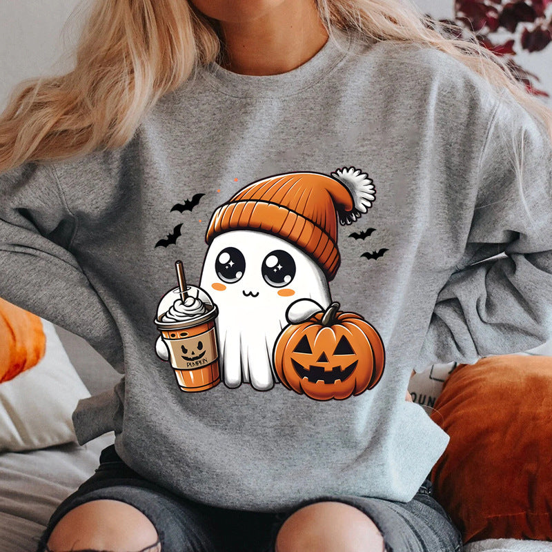 Kvindesweatshirt med legende Halloween grafisk design Stilla