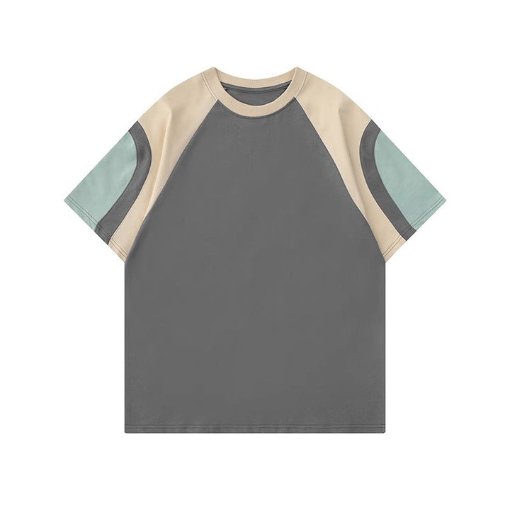 Dame farveblokeret relaxed fit T-shirt Stilla