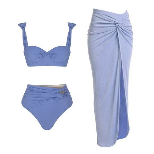 Dame Bikini-sæt med elegant Bustier-top og højtaljede designbukser Stilla