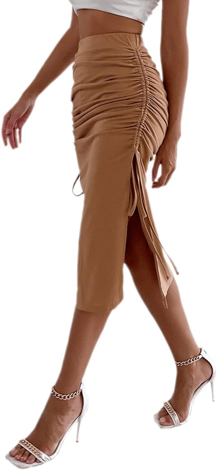 Stilla | Chic Forår Slim Fit Split Snor Bodycon Nederdel