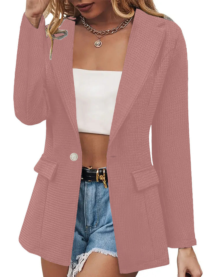Dame Struktureret Blazer med Lommer Stilla