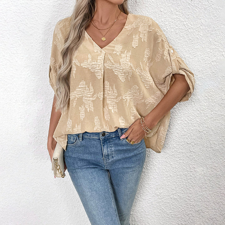 Damer Relaxed Fit Tekstureret Bluse Stilla
