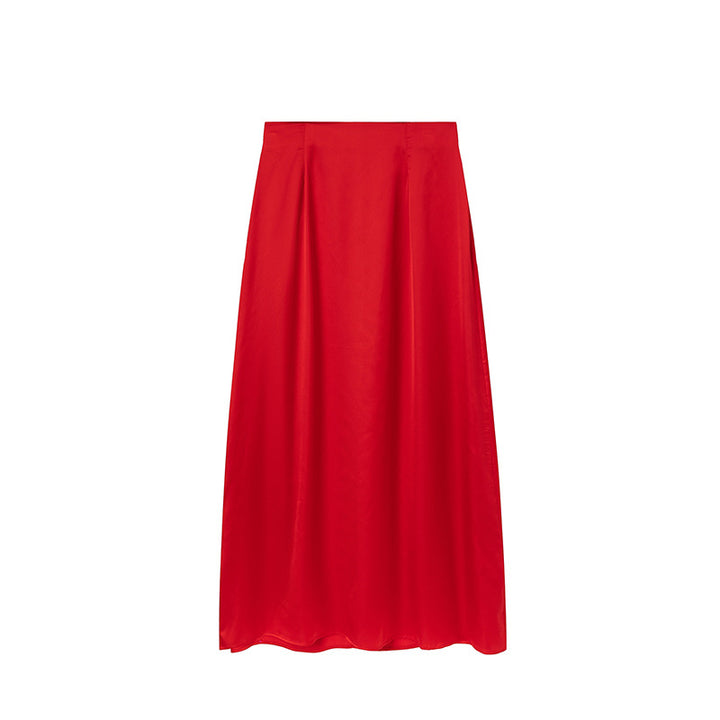 Dame Satin Maxi Nederdel Stilla