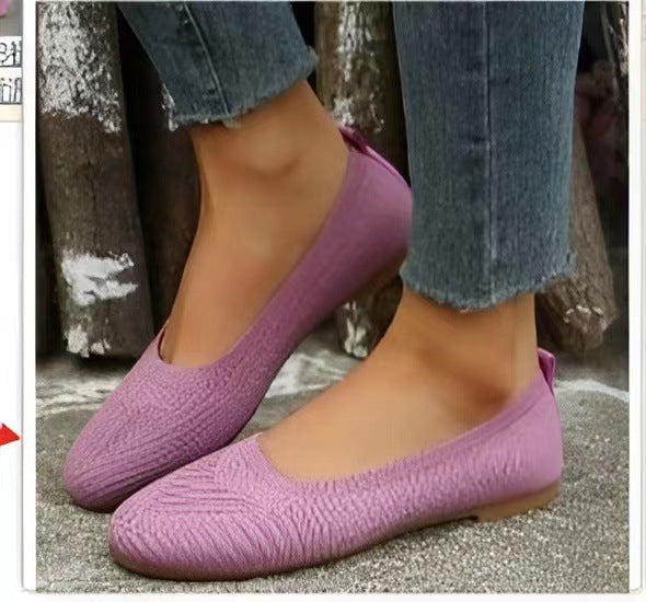 Dame Behagelige og elegante Ballerinaer lavet af åndbart strikmateriale Stilla