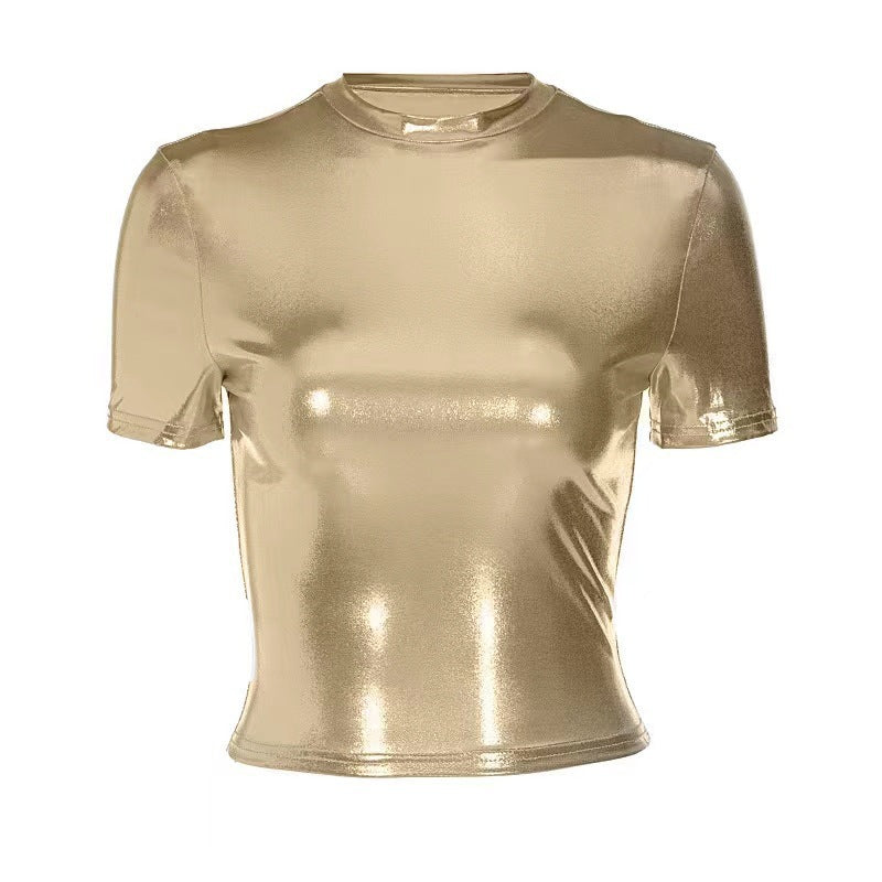 Femme Shimmering Kortærmet top Stilla