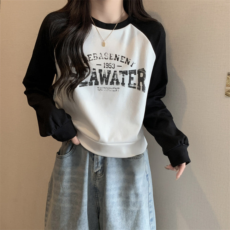 Dame Casual Grafik Rundhals Sweatshirt Stilla