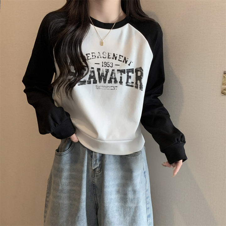 Dame Casual Grafik Rundhals Sweatshirt Stilla
