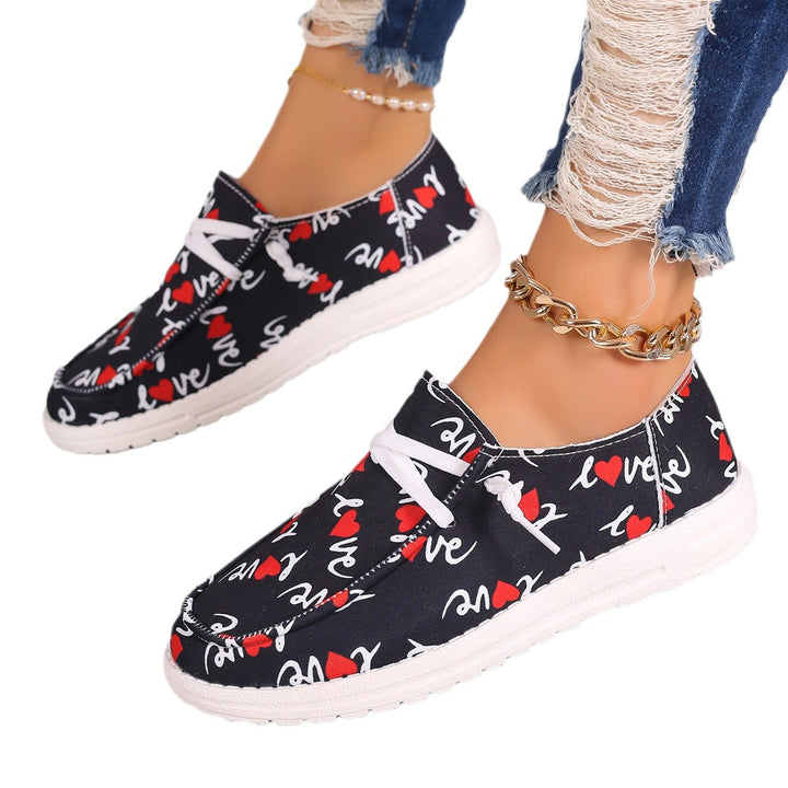 Dame Mode Slip-On Sneakers med Baseball-motiv Stilla