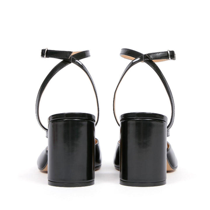 Femme Open-Toe Chunky Hæl Sandaler med elegant Ankelslynge Stilla
