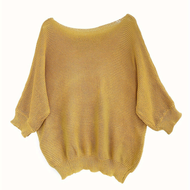 Femme Oversized Strikpullover med flagermusærmer Stilla