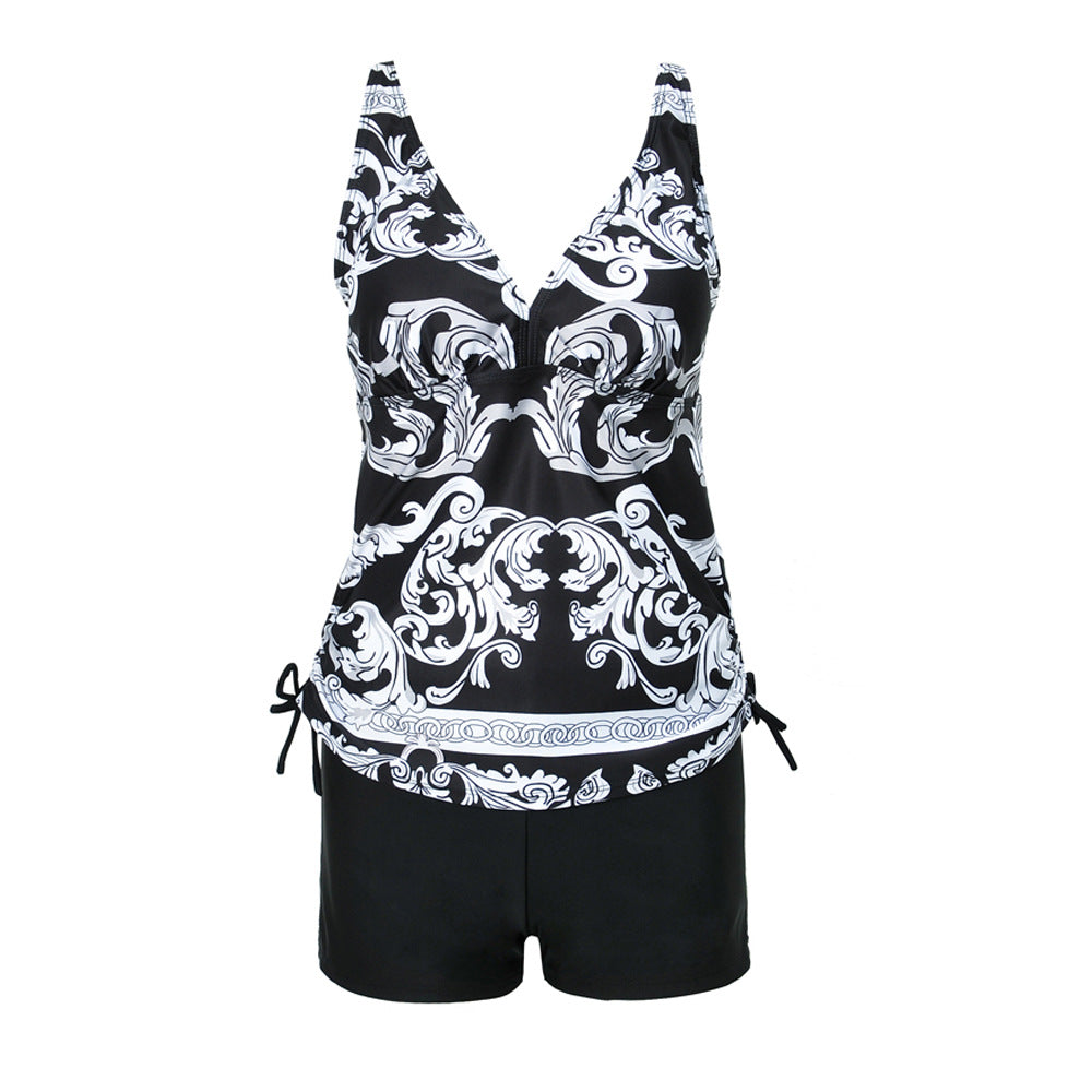 Dame Tankini med moderne snit og aftagelige puder Stilla