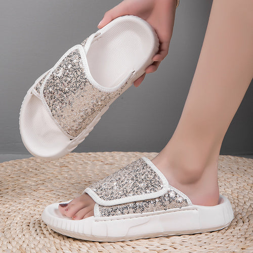 Dame Pailletter Slip-On Stilla