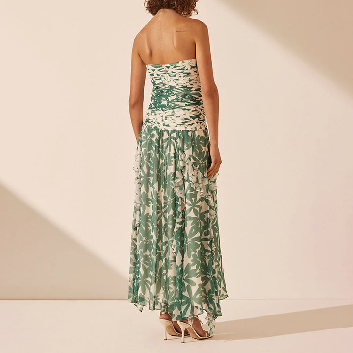 Dame Off-Shoulder Lagkjole Maxi Stilla