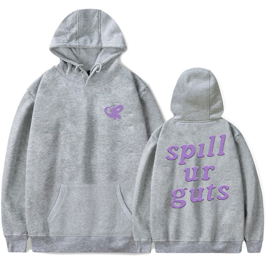 Kvinders hoodie med afslappet skrift og behagelig pasform Skovae