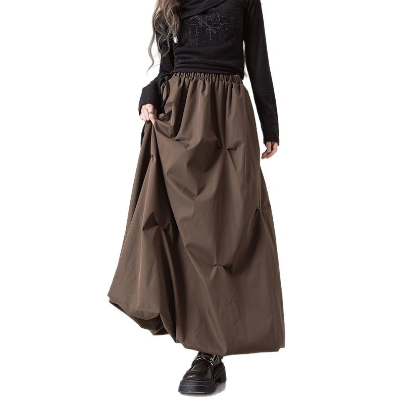Kvindernes Fashionable, Bredt Skåret Midi Nederdel Stilla
