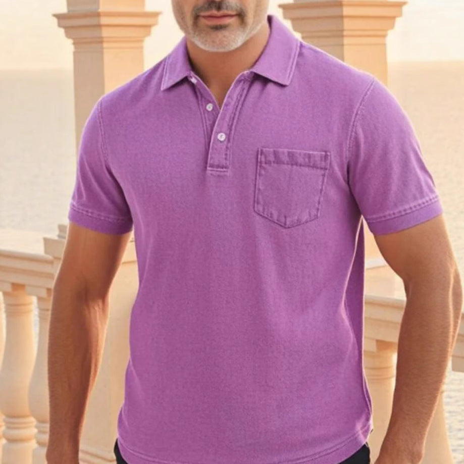 Herre Kortærmet Polo T-shirt Stilla