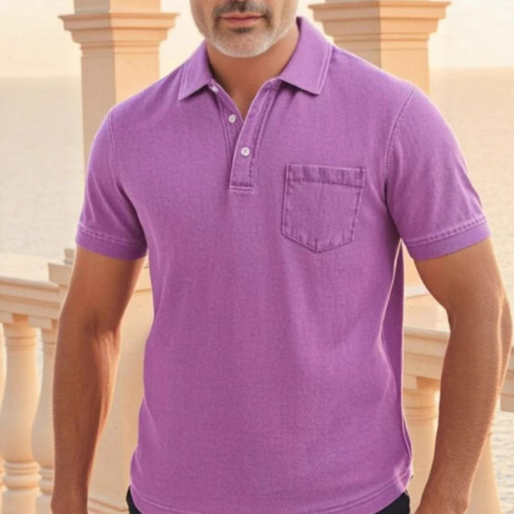 Herre Kortærmet Polo T-shirt Stilla
