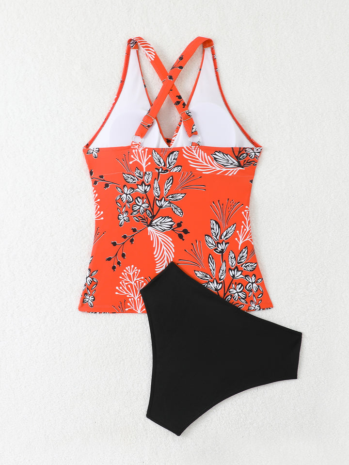 Dame flatterende ruched tankini sæt Stilla